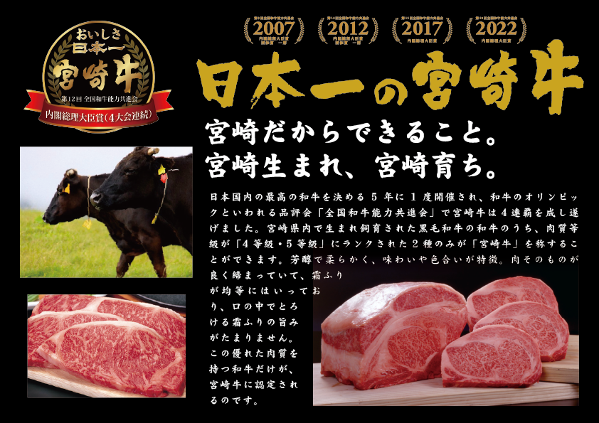 日本一の宮崎牛